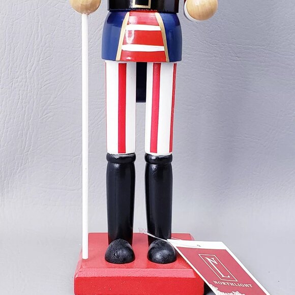PATRIOTIC July 4th NUTCRACKER UNCLE SAM Top Hat Flag Red White Blue - Picture 6 of 16